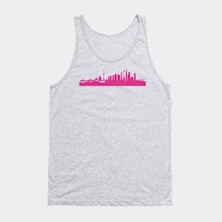 Shanghai skyline pink Tank Top